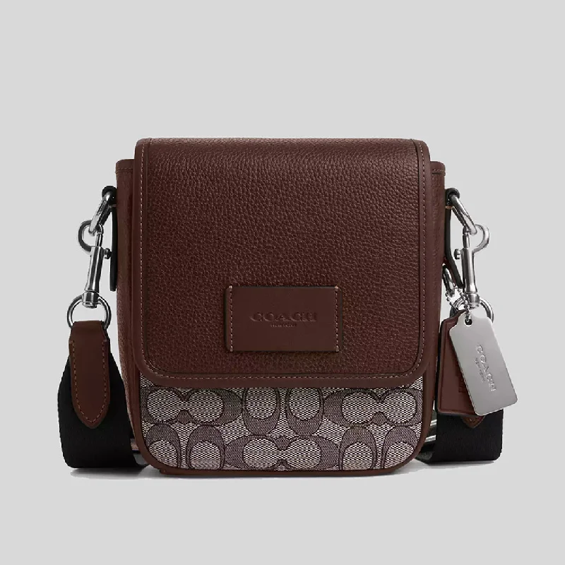 COACH Lucas Crossbody In Signature Jacquard Oak/Maple CO915