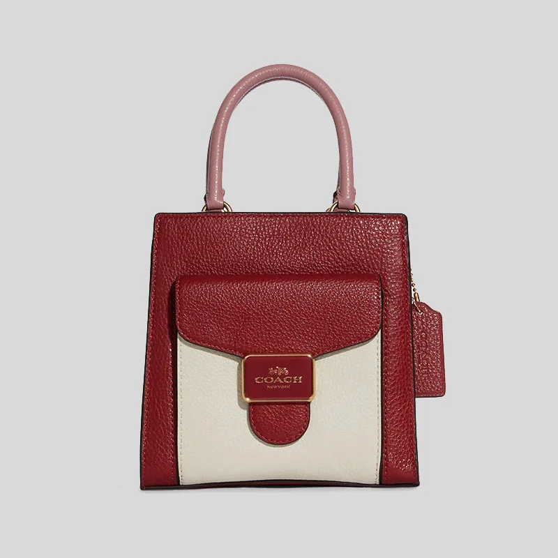 COACH Mini Pepper Crossbody In Colorblock C6994 1941 Red Multi