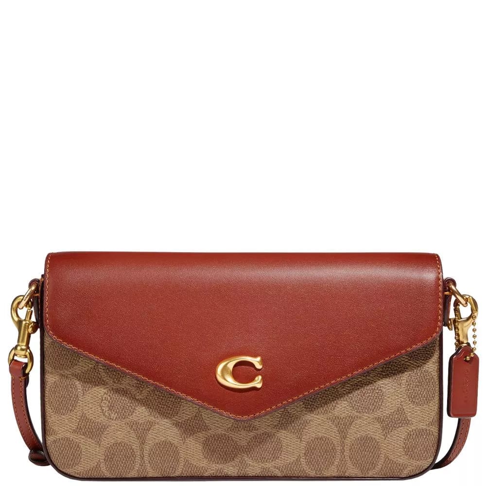 Coach Wyn Crossbody Bag in Tan Rust Signature Canvas