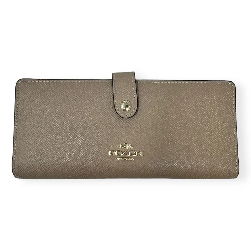 Slim Leather Wallet Designer By Coach  Size: Medium