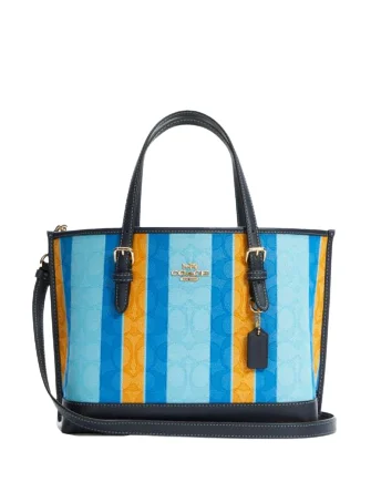 Coach Mollie Tote 25 In Signature Jacquard With Stripes