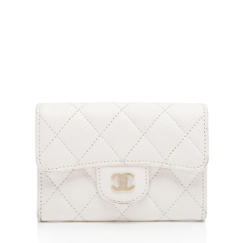 Chanel Caviar Leather Classic Card Holder (SHF-RUM2mf)