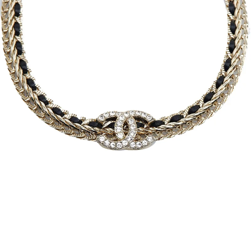 Chanel CC Strass Pendant Choker (SHG-oapFjp)