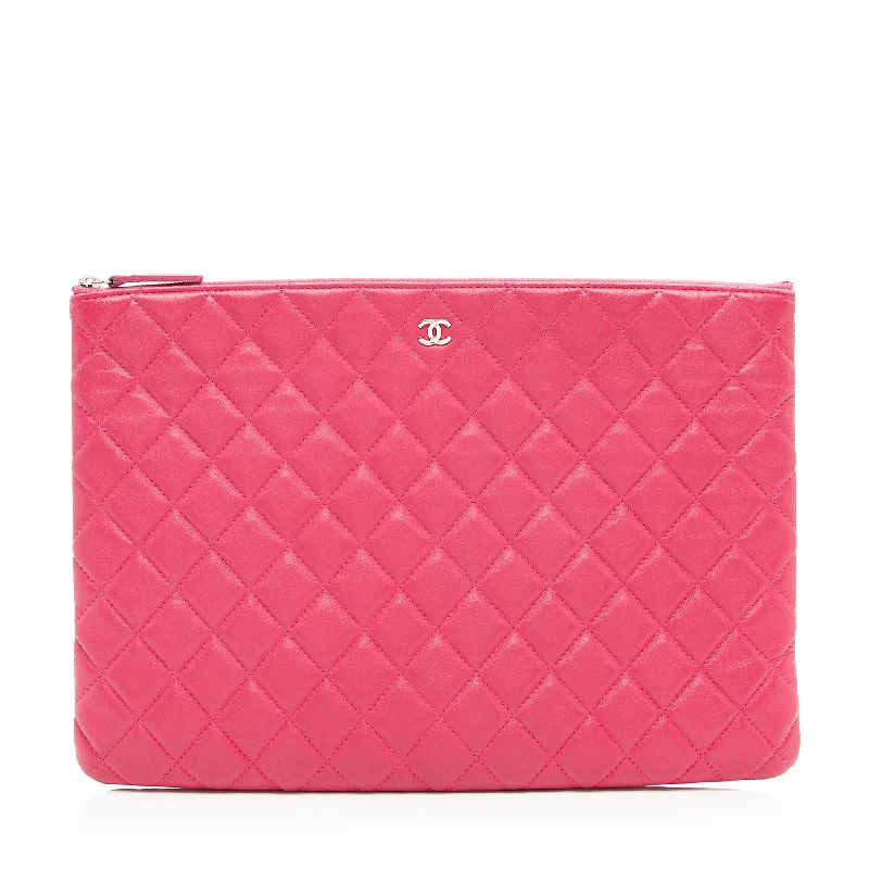 Chanel Lambskin Large O-Case (SHF-alFABe)