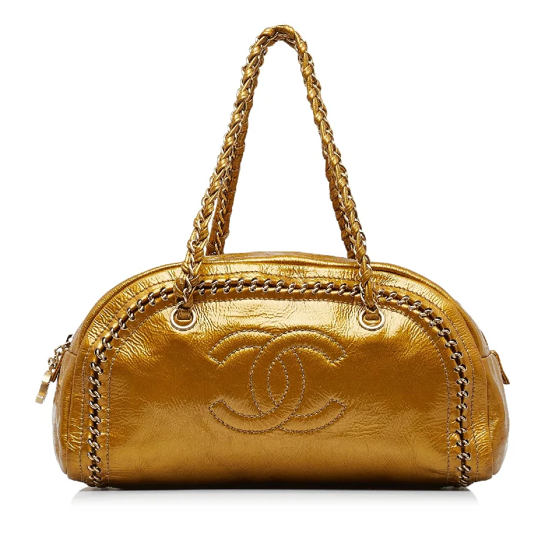 Chanel Luxe Ligne Bowler Bag (SHG-PphpRs)