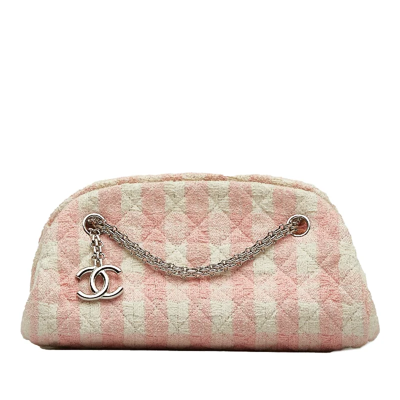 Chanel Small Tweed Just Mademoiselle Bowler Bag (SHG-dEpKiS)