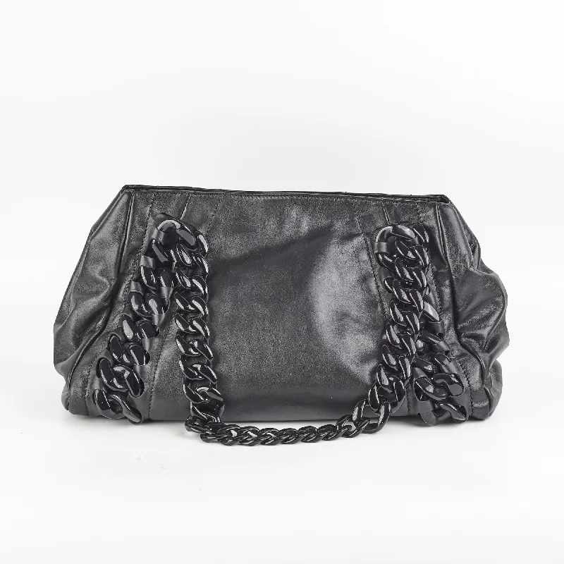 Chanel Resin Modern Chain Tote Black