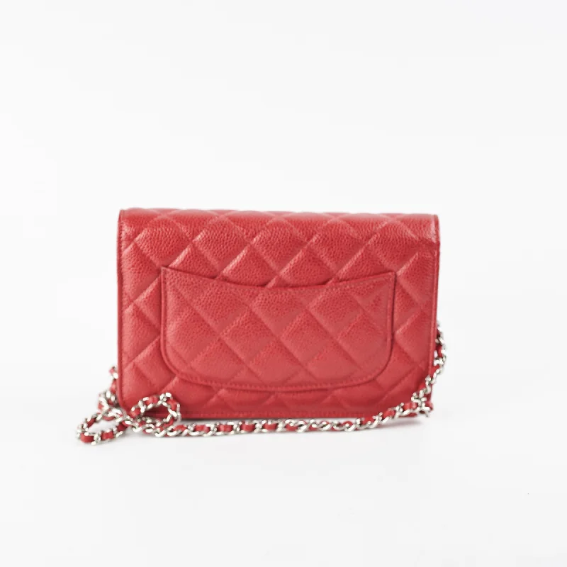 Chanel WOC Wallet On Chain Red Caviar 21 series