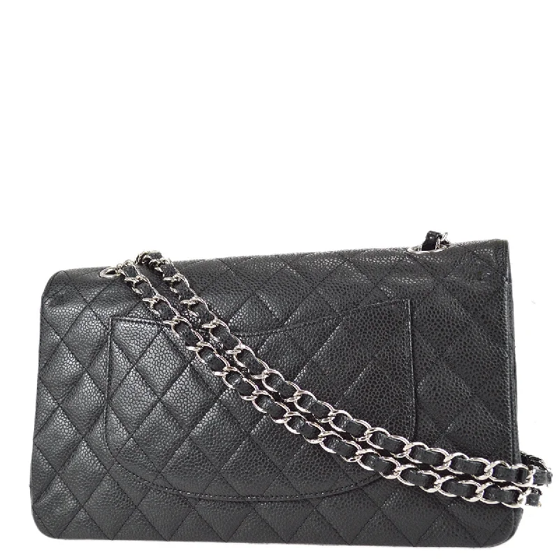 Chanel Classic Double Flap Medium Shoulder Bag Black Caviar