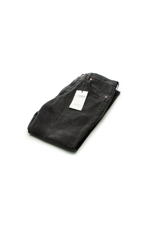 Men's Black Cat Denim Jeans - Size 28