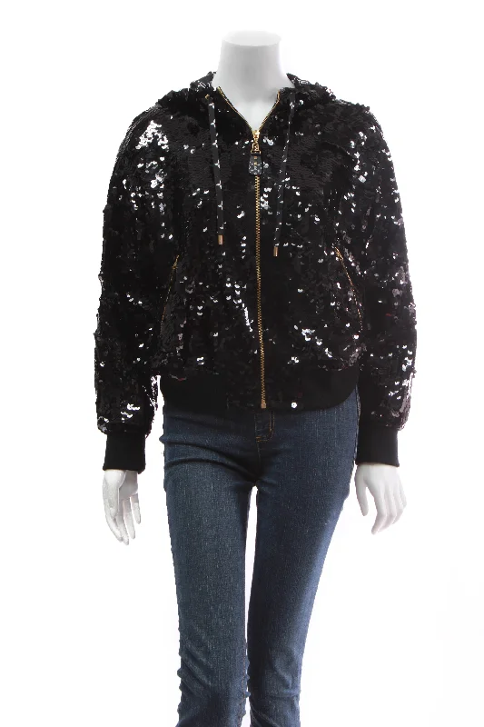 LV Night Sequin Hoodie- Size 38