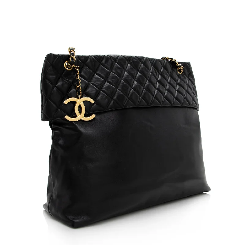 Chanel Vintage Lambskin Chain CC Tote (15054)