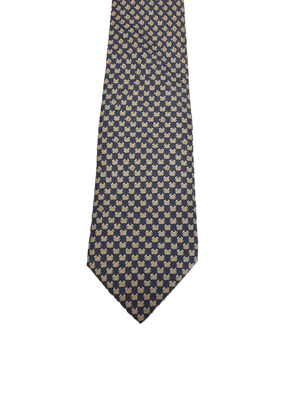 FISH AND CRAB SILK TIE