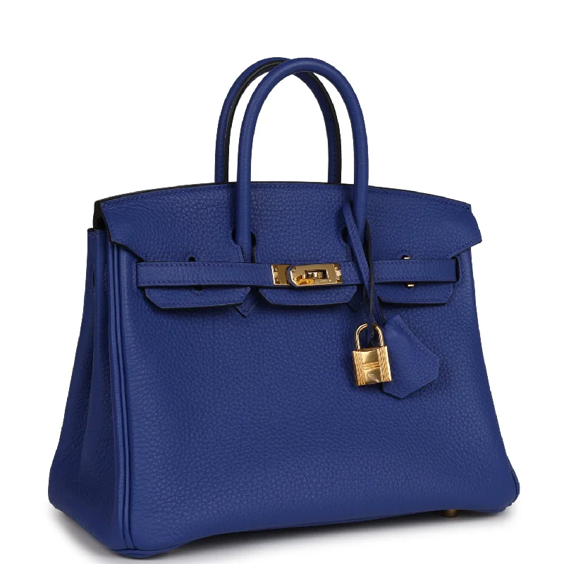 Hermes Birkin 25 Bleu Electric Togo Gold Hardware