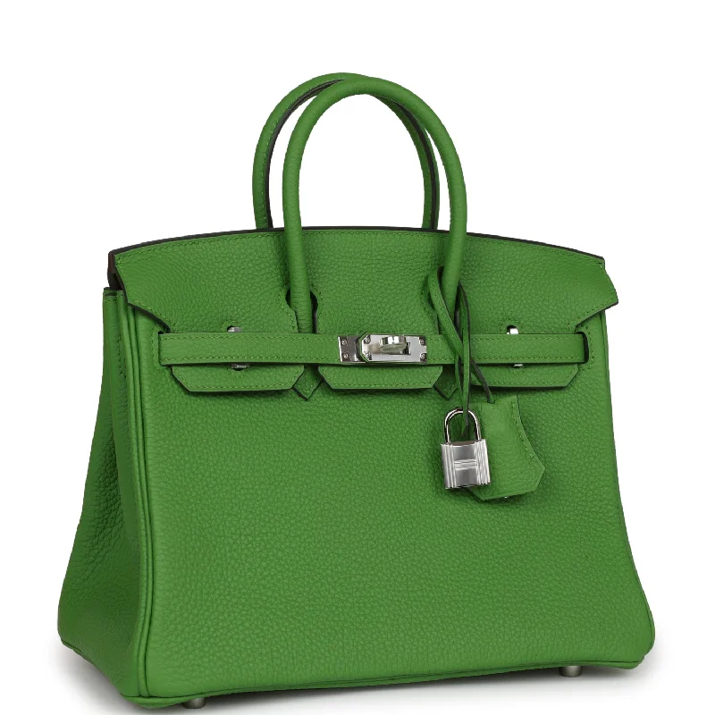 Hermes Birkin 25 Vert Yucca Togo Palladium Hardware