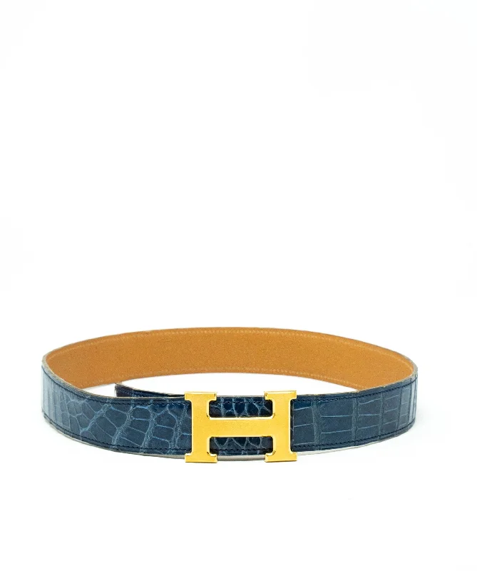 Hermes Crocodile Leather H Belt - AGL1838