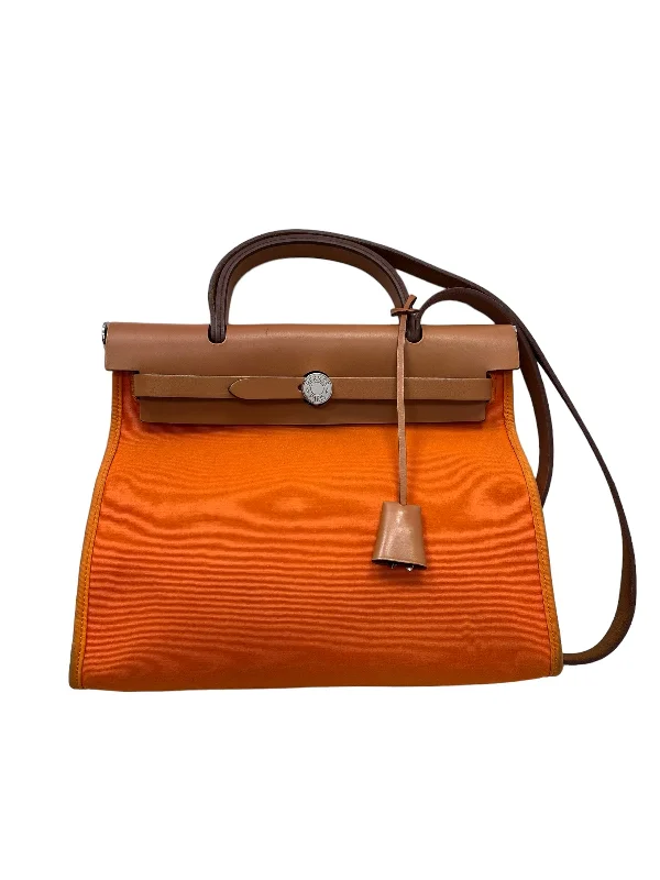 Hermes Herbag 31 Orange / Natural PHW #P SKC1741