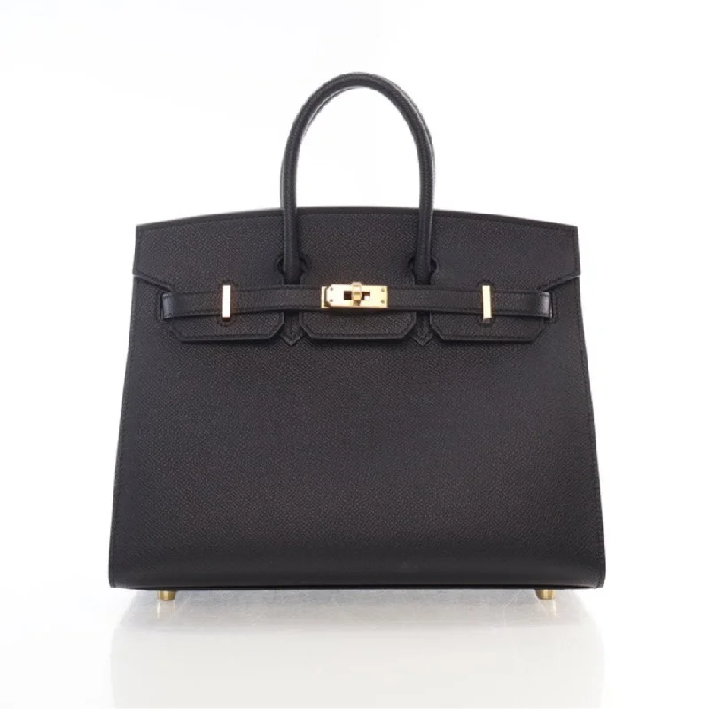 Hermes Noir Epsom Sellier Birkin 25