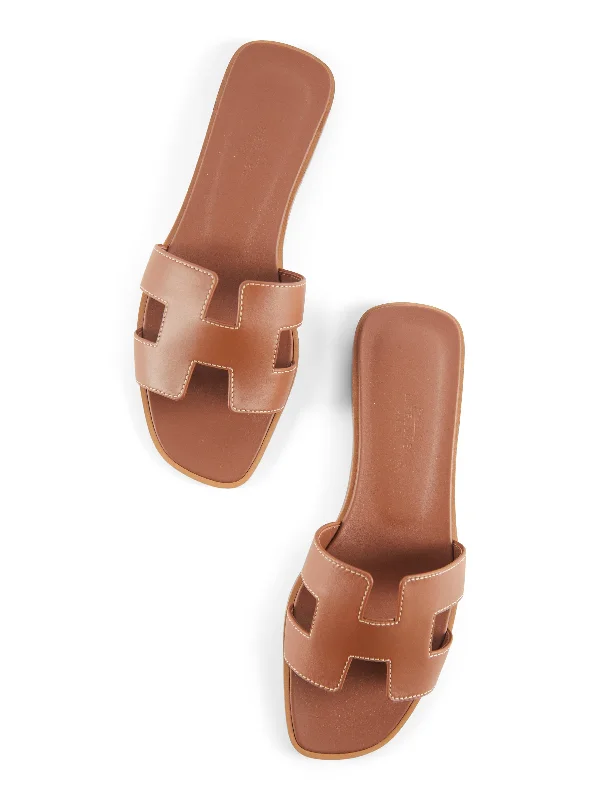 HERMÈS ORAN SANDAL Gold - Size 37