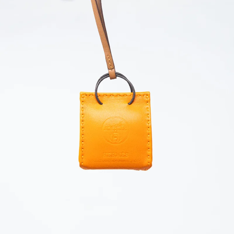 Hermes Orange Swift Sac Charm