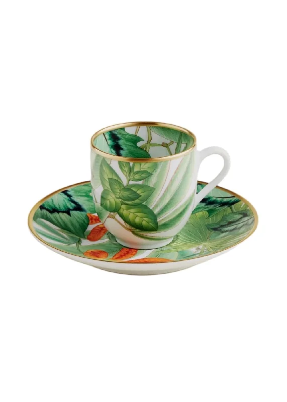 Hermes Passifolia - Coffee Cup & Saucer (Set of 2)  DXBA0043