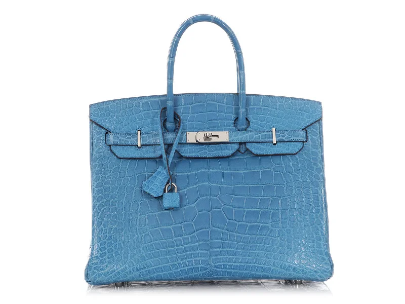 Hermès Mykonos Matte Alligator Birkin 35