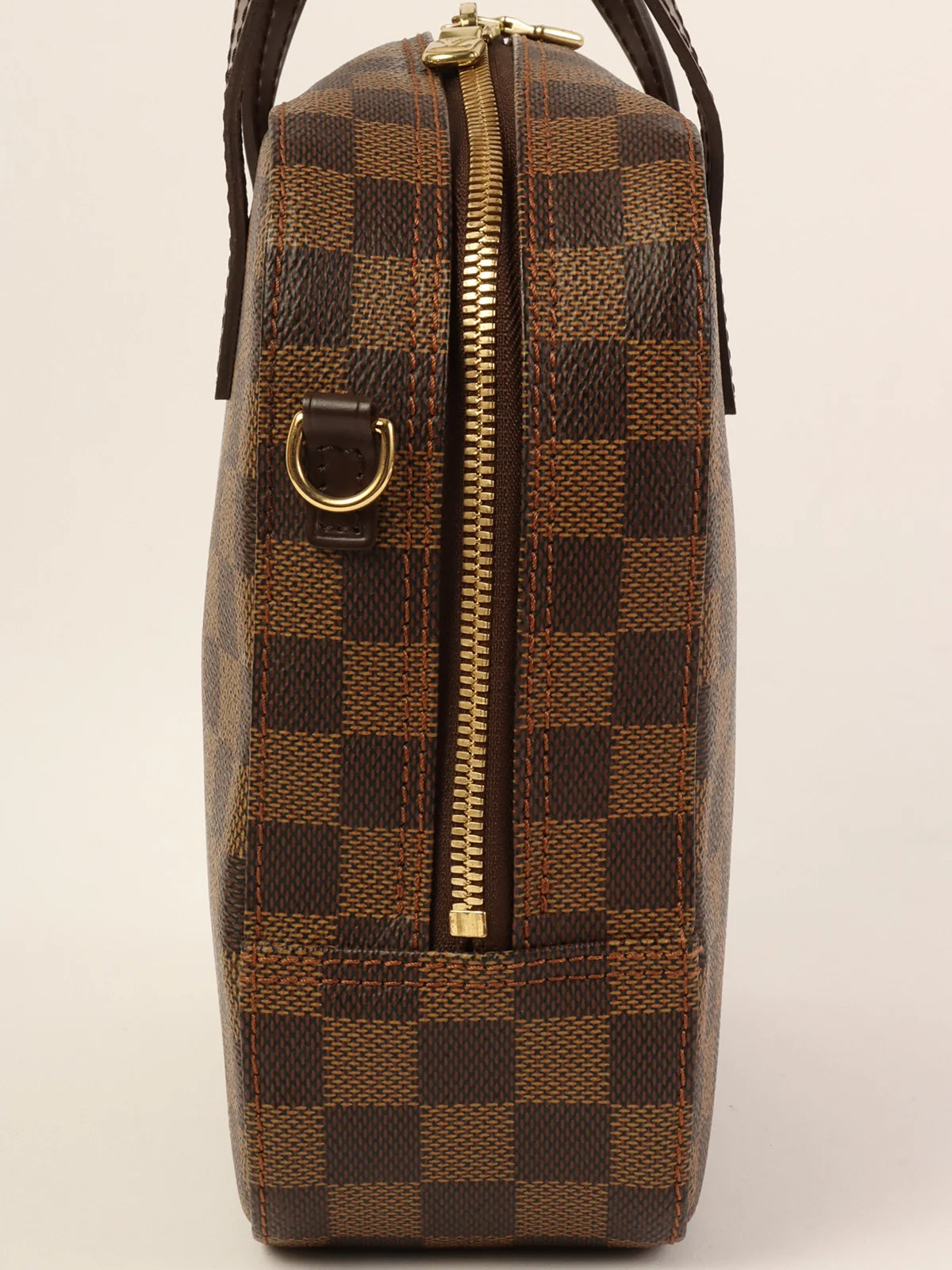 LOUIS VUITTON 2005 Made Canvas Damier Spontini 2Way Bag Brown