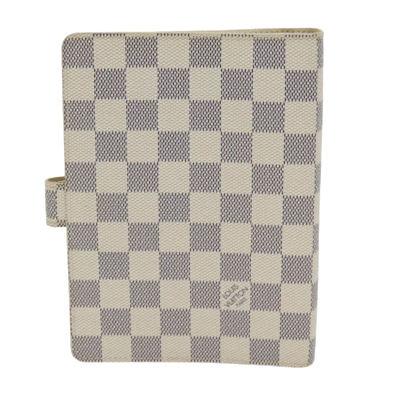 LOUIS VUITTON Damier Azur Agenda MM Day Planner Cover R20707 LV 83749