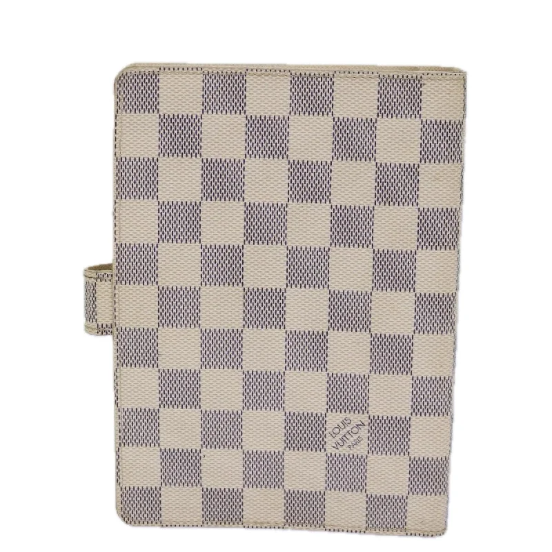 LOUIS VUITTON Damier Azur Agenda MM Day Planner Cover R20707 LV 85339