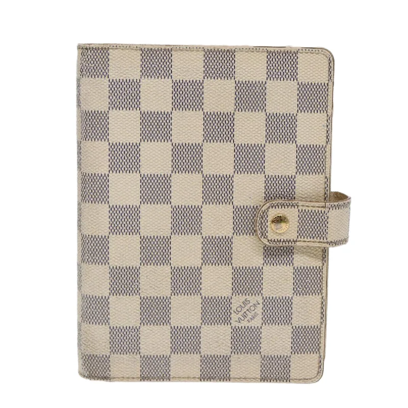 LOUIS VUITTON Damier Azur Agenda MM Day Planner Cover R20707 LV 86188