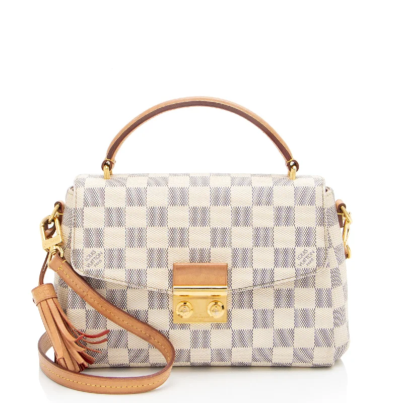 Louis Vuitton Damier Azur Croisette Shoulder Bag (SHF-LgQ1VD)