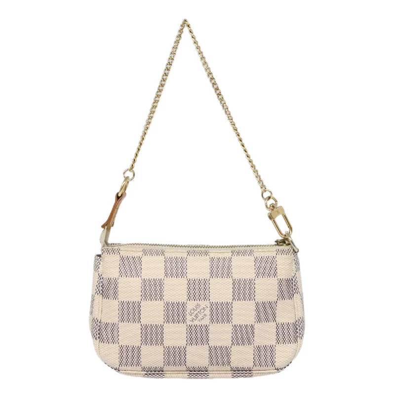 LOUIS VUITTON Damier Azur Mini Pochette Accessoires Pouch N60487 LV 77545