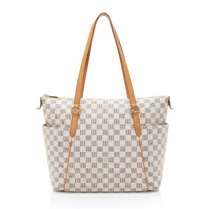 Louis Vuitton Damier Azur Totally MM Tote (SHF-bW0F2T)