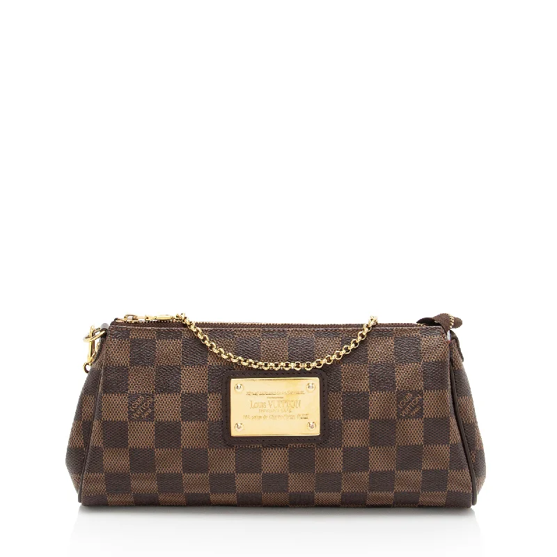 Louis Vuitton Damier Ebene Eva Clutch - FINAL SALE (SHF-N7lj6C)