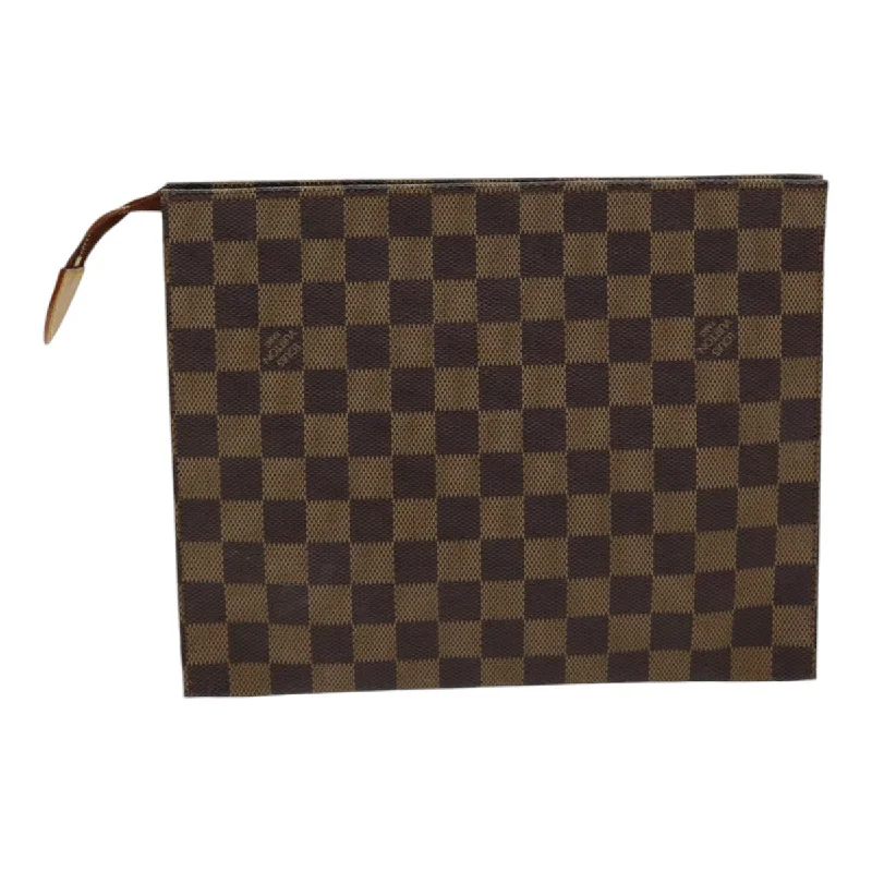 LOUIS VUITTON Damier Ebene Poche Toilette 26 Pouch N47543 LV 85337