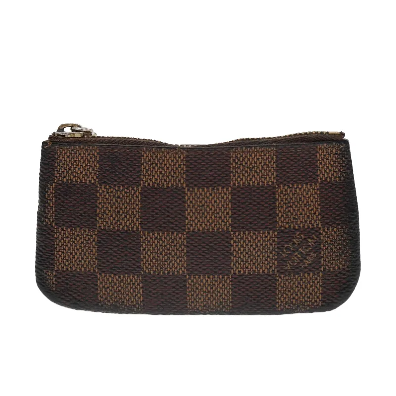 LOUIS VUITTON Damier Ebene Pochette Cles Coin Purse N62658 LV 86459