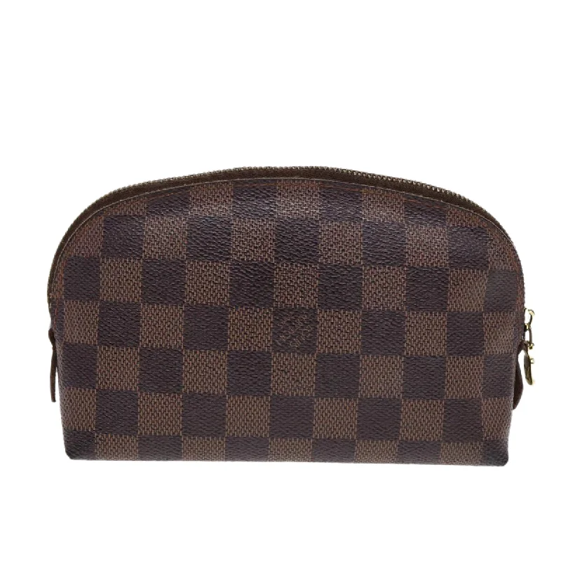 LOUIS VUITTON Damier Ebene Pochette Cosmetic PM Pouch N47516 LV 84632