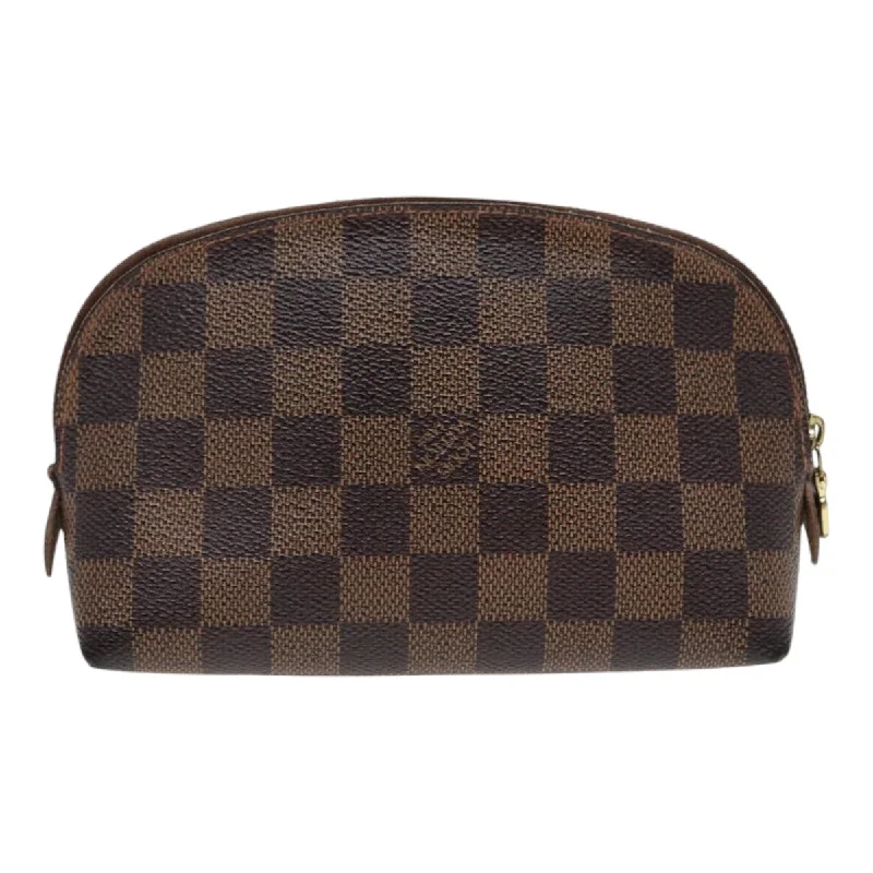 LOUIS VUITTON Damier Ebene Pochette Cosmetic PM Pouch N47516 LV 86814