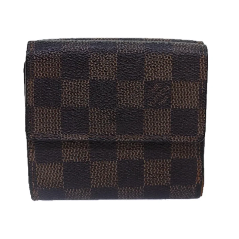 LOUIS VUITTON Damier Ebene Porte Monnaie Billets Cartes N61652 LV bs17097