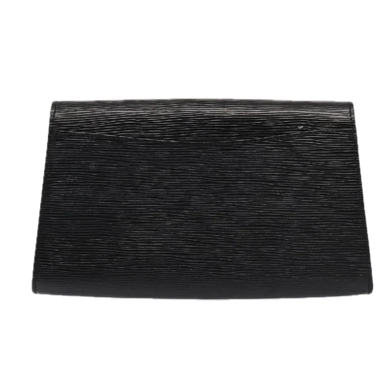 LOUIS VUITTON Epi Art Deco Clutch Bag Black M52632 LV yk14088