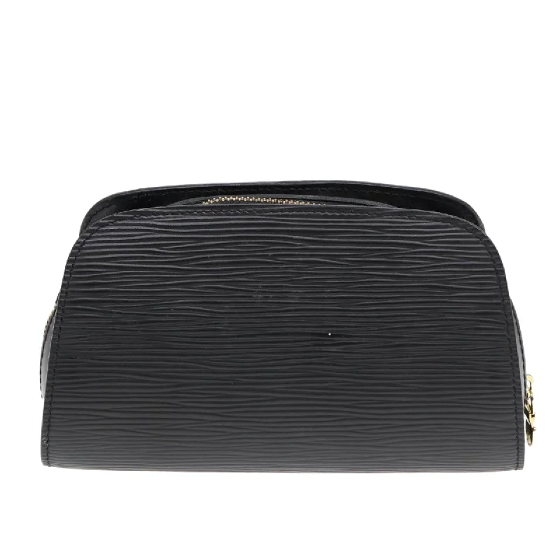 LOUIS VUITTON Epi Dauphine PM Pouch Black M48442 LV 86512