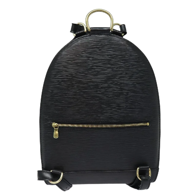 LOUIS VUITTON Epi Mabillon Backpack Black M52232 LV yk14046