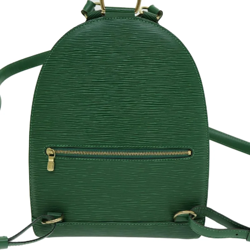 LOUIS VUITTON Epi Mabillon Backpack Green M52234 LV 85593