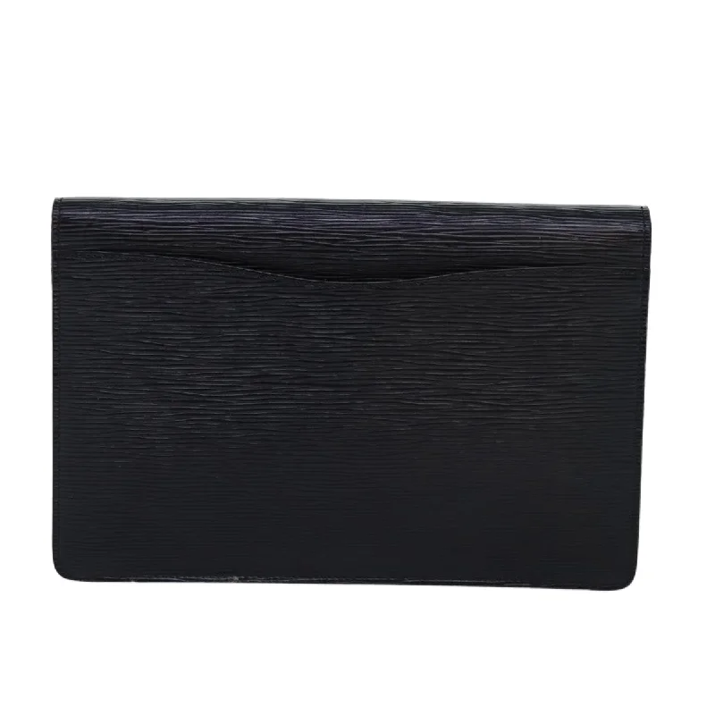 LOUIS VUITTON Epi Montaigne 27 Clutch Bag Black M52652 LV 84997