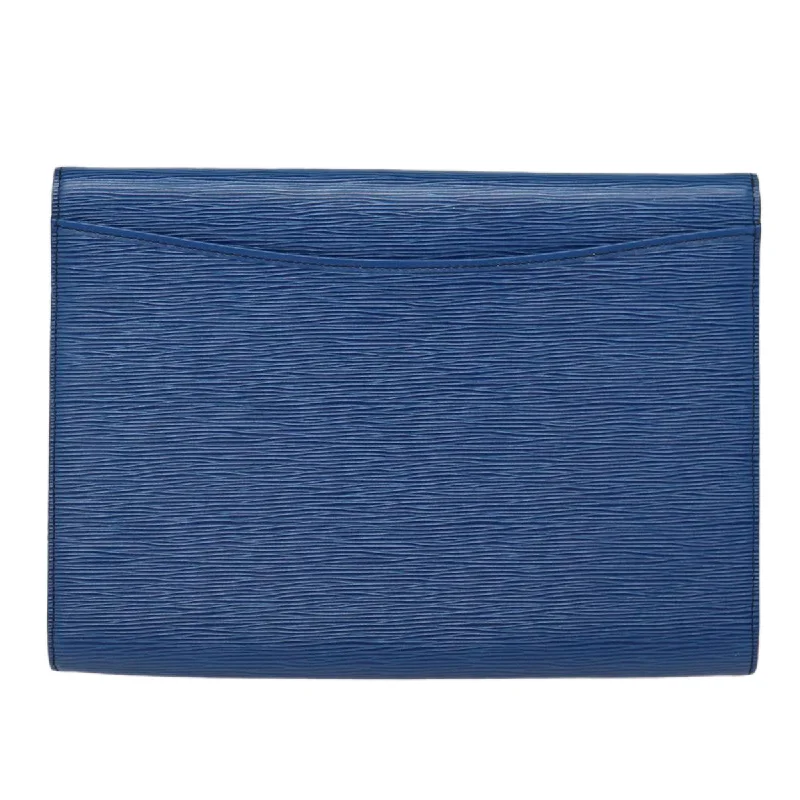 LOUIS VUITTON Epi Pochette Amberop Clutch Bag Blue M52585 LV ep5254