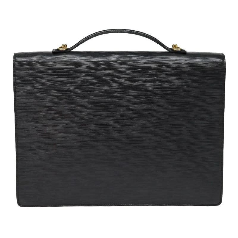 LOUIS VUITTON Epi Porte Documents Bandouliere Black M54462 LV 87940