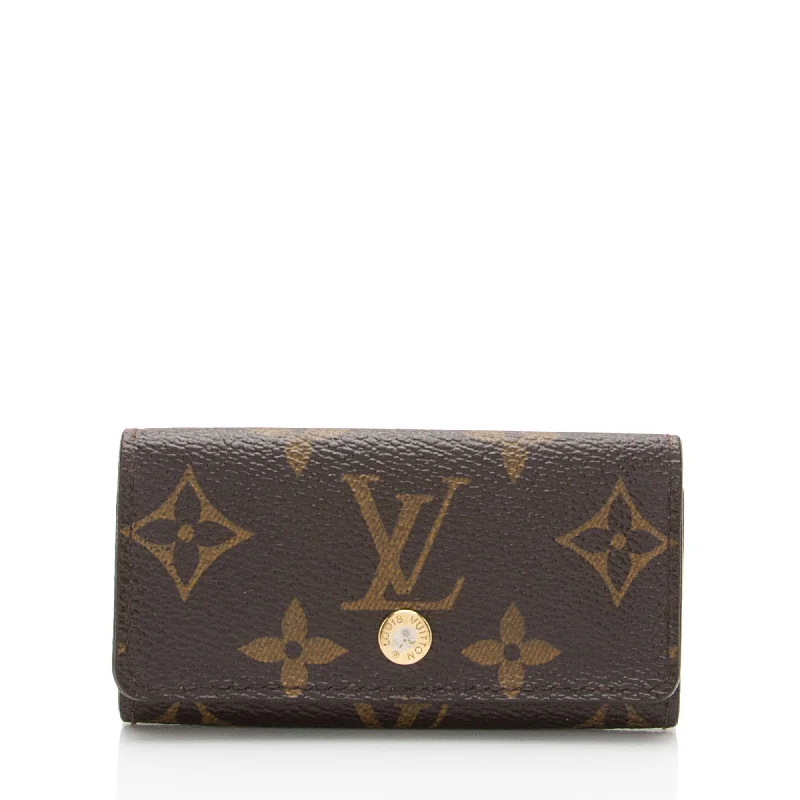 Louis Vuitton Monogram Canvas 4 Key Holder (SHF-IiR1sv)