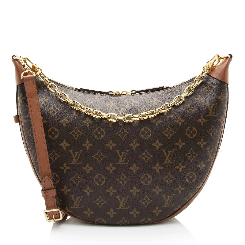 Louis Vuitton Monogram Canvas Loop Hobo (SHF-bIR43v)