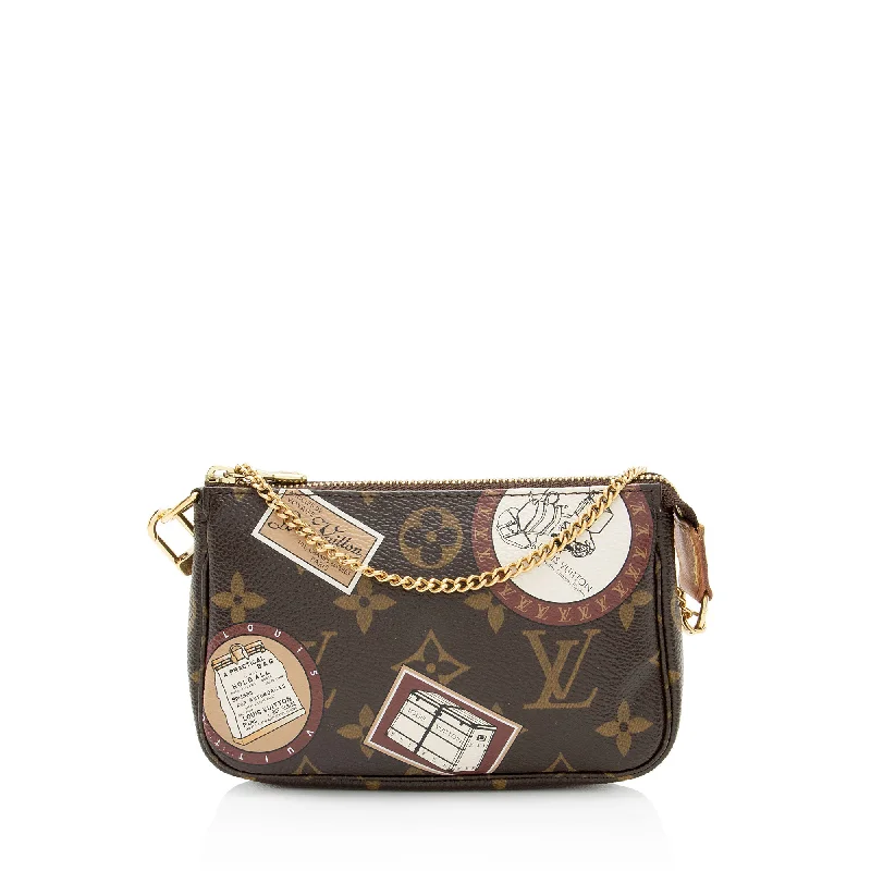 Louis Vuitton Limited Edition Monogram Canvas Patches Mini Pochette Accessoires (SHF-IKxVzn)