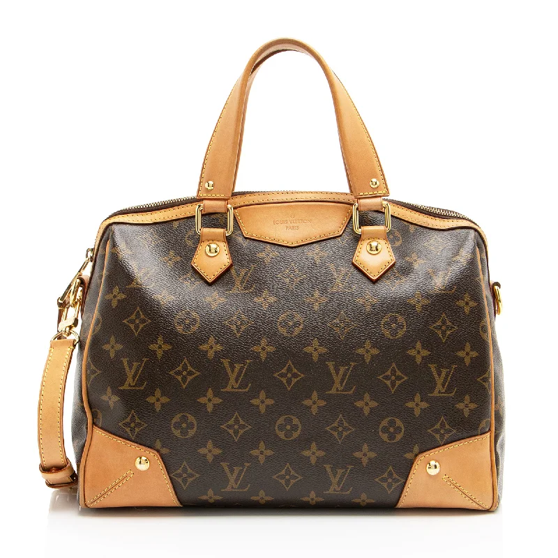 Louis Vuitton Monogram Canvas Retiro PM Satchel (SHF-05kHBQ)